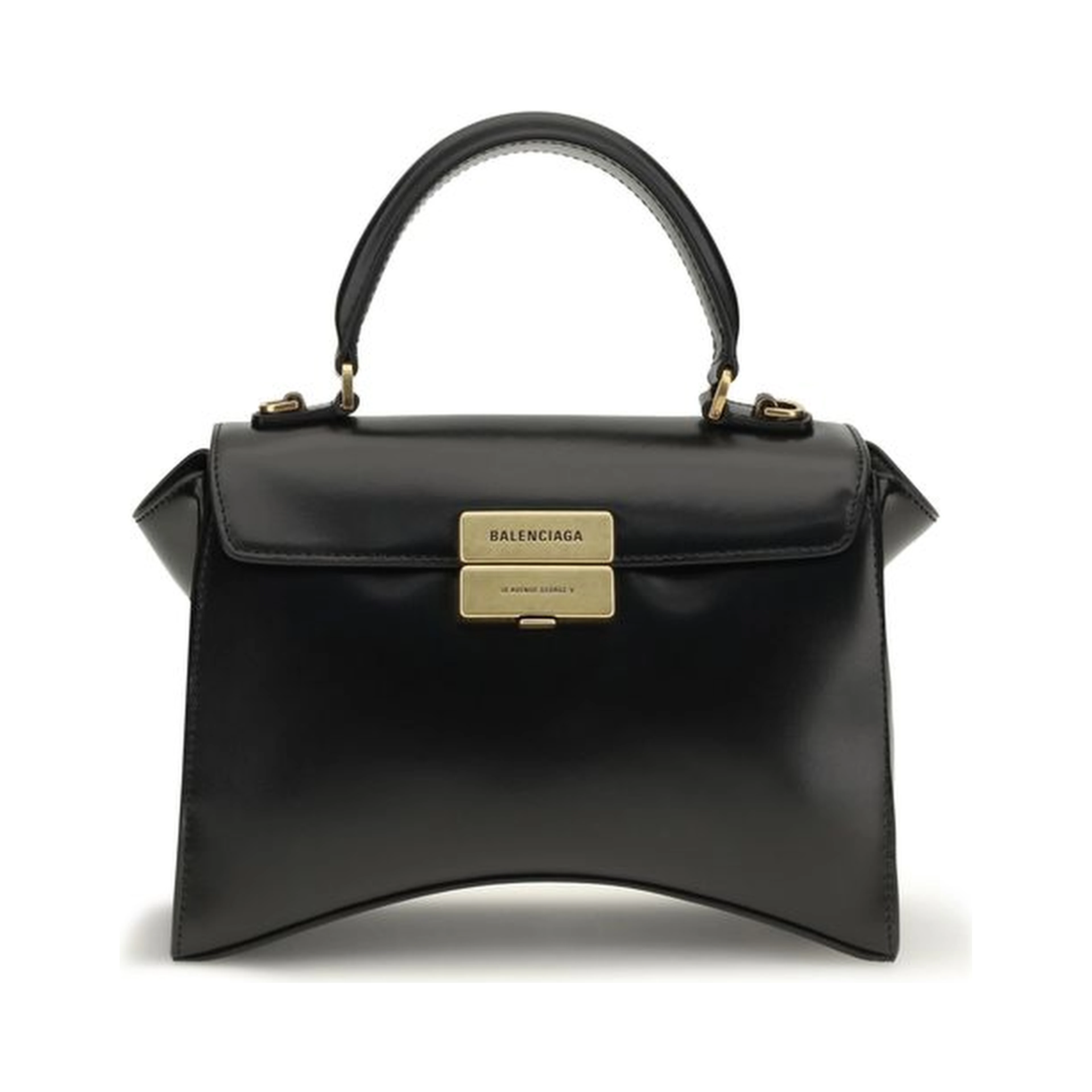 Black Calf Leather Bos Taurus Shoulder Bag