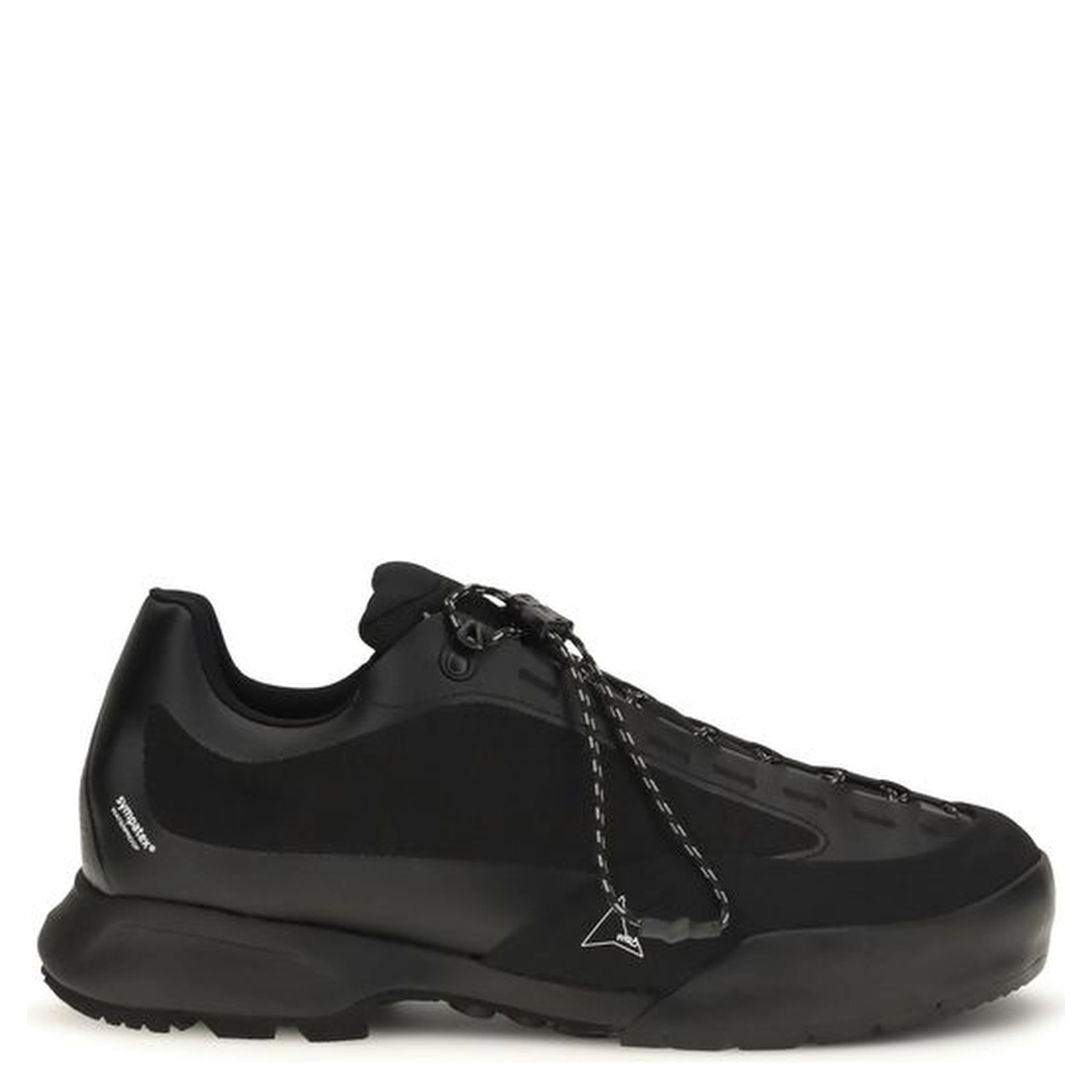 Black Nylon Athletic Sneakers