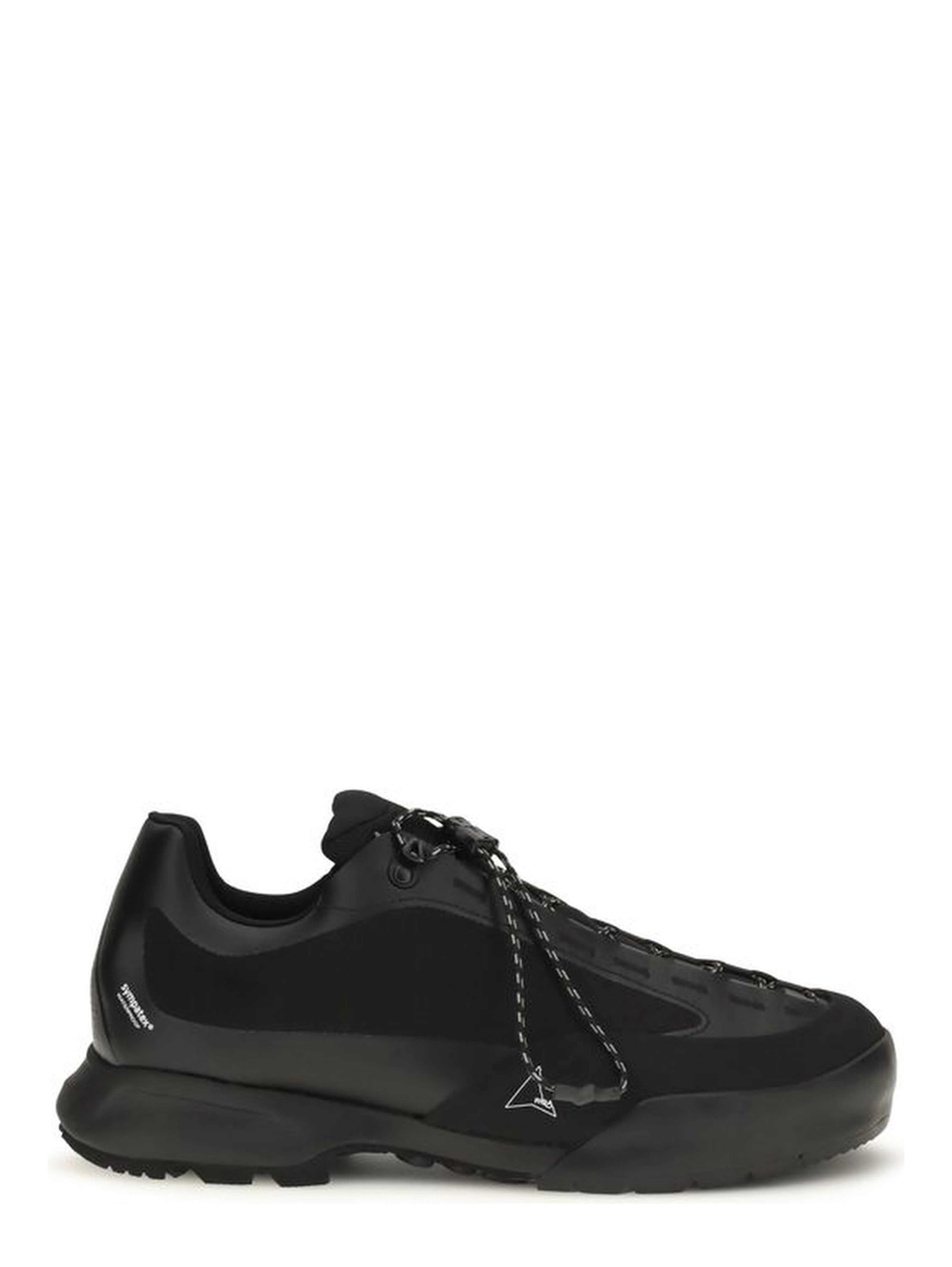 Black Nylon Athletic Sneakers