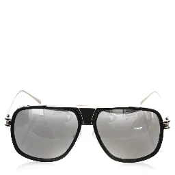 Black Metallic Fiber Men Sunglass
