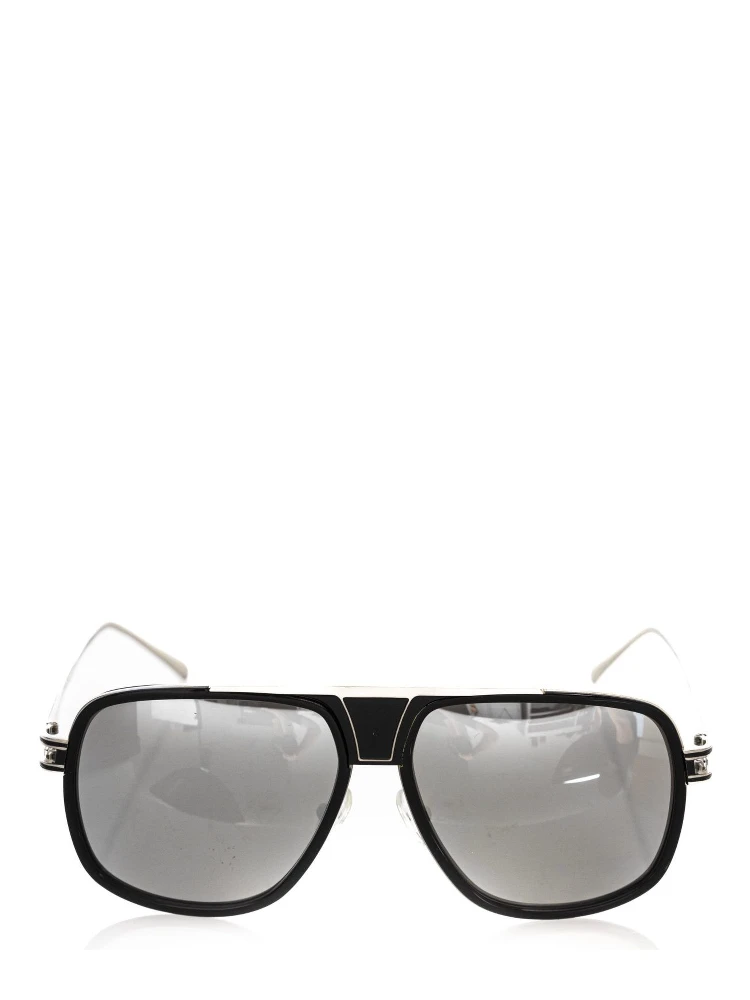 Black Metallic Fiber Men Sunglass