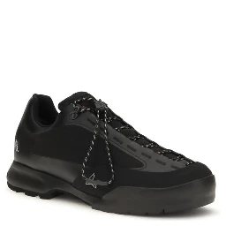 Black Nylon Athletic Sneakers