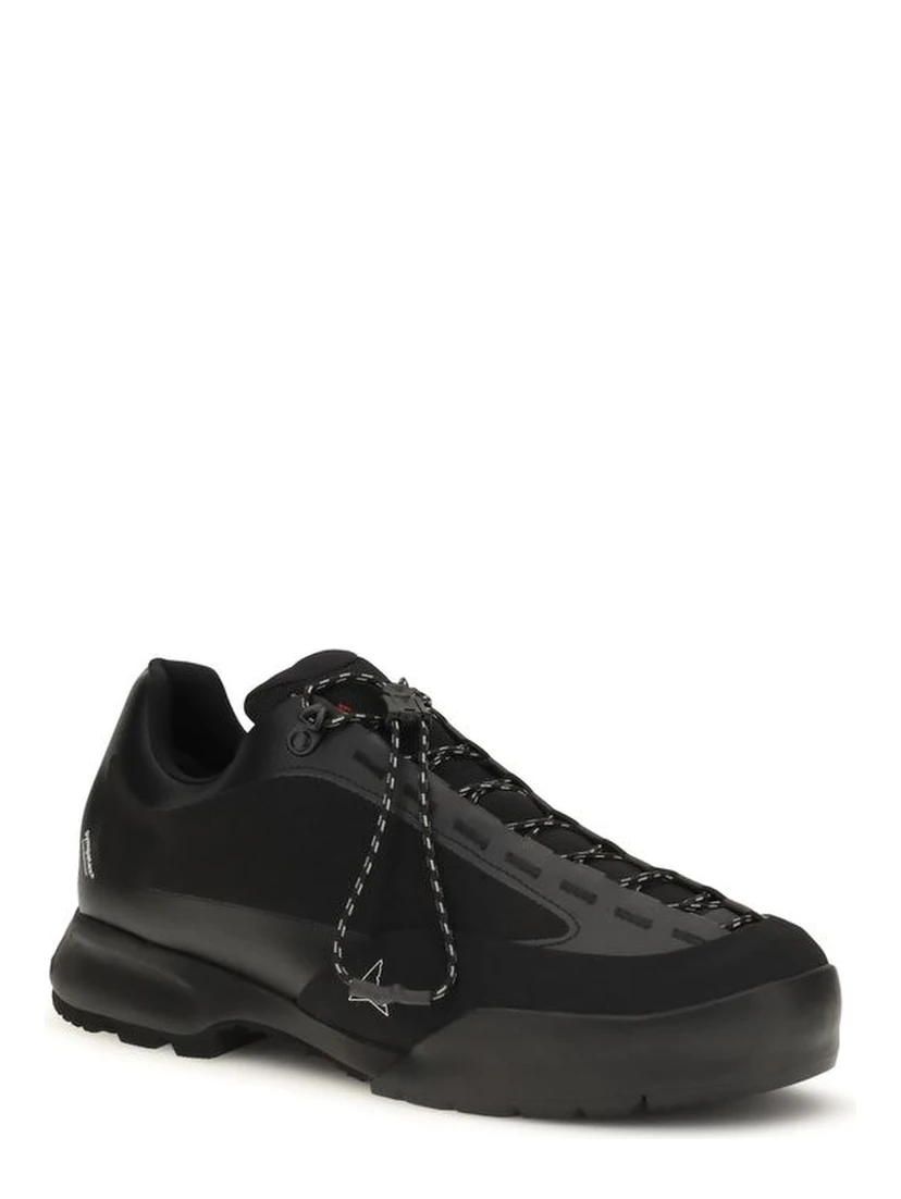 Black Nylon Athletic Sneakers