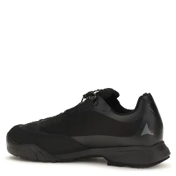 Black Nylon Athletic Sneakers