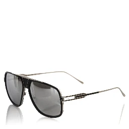 Black Metallic Fiber Men Sunglass