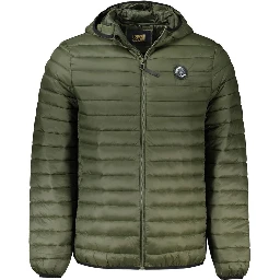 Green Polyamide Men Jacket