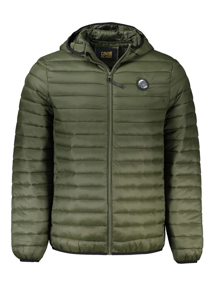 Green Polyamide Men Jacket