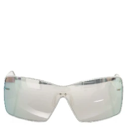 Silver Metallic Fiber Women Sunglasses