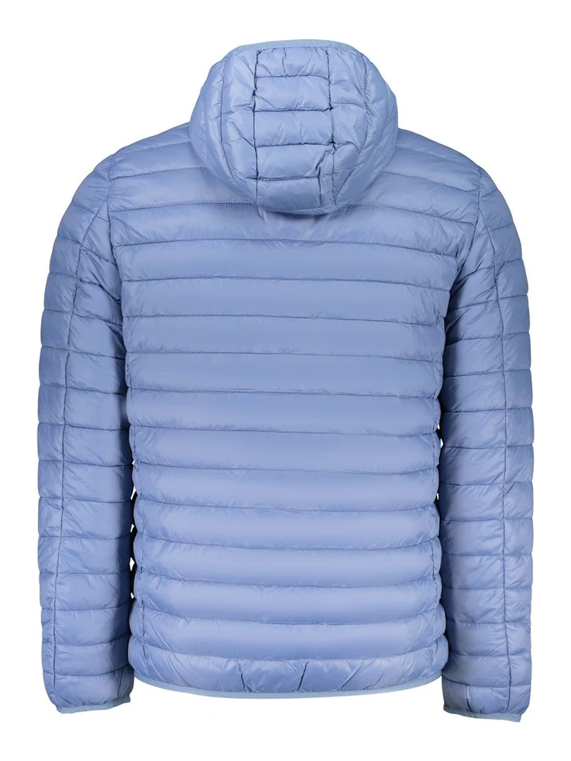 Blue Polyamide Men Jacket