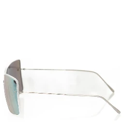 Silver Metallic Fiber Women Sunglasses