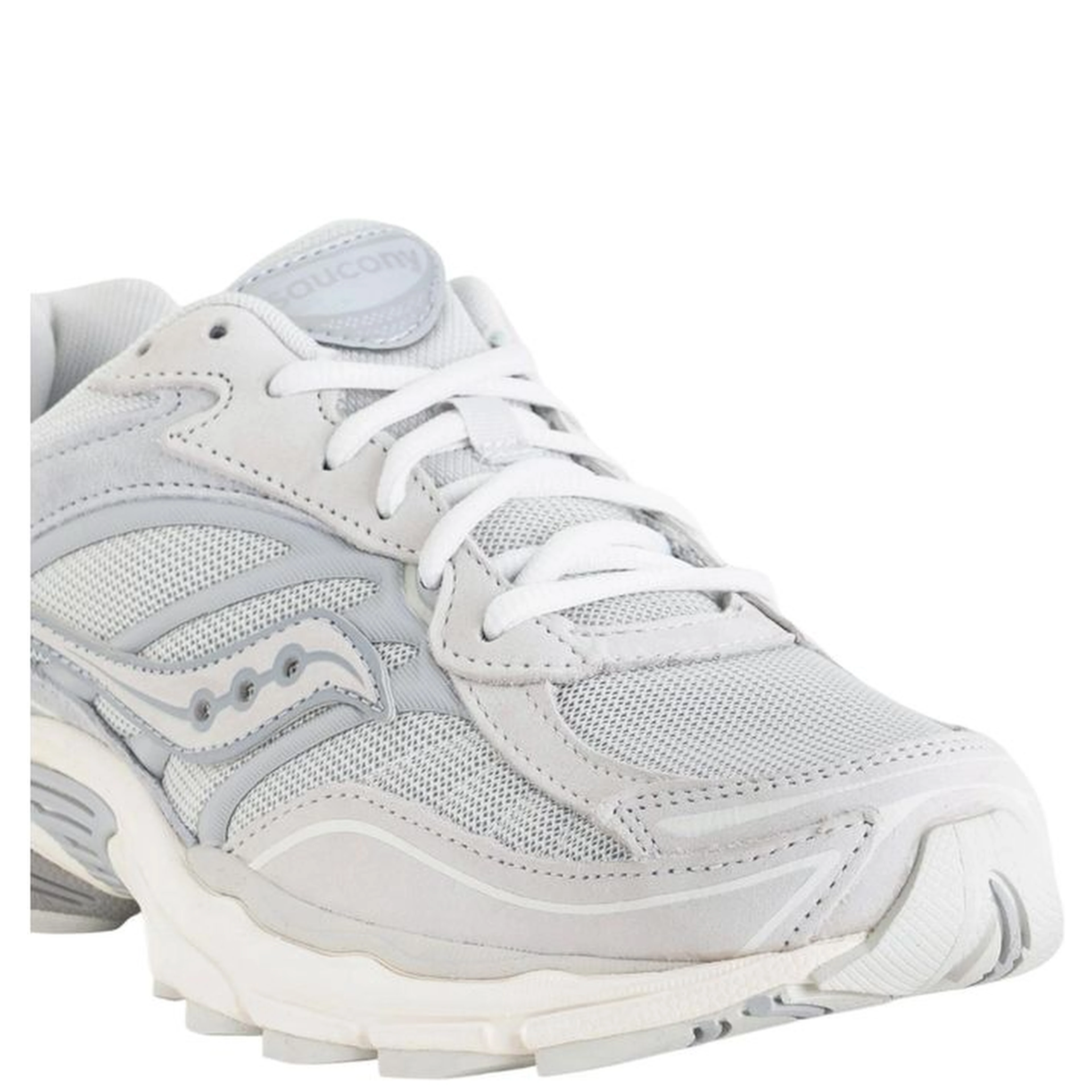 Gray Synthetic Athletic Sneakers