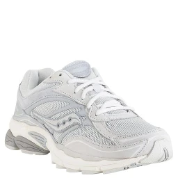 Gray Synthetic Athletic Sneakers