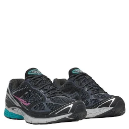 Black Synthetic Athletic Sneakers