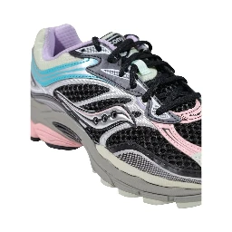 Black Synthetic Athletic Sneakers