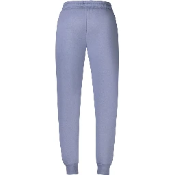 Blue Cotton Men's Track Pant