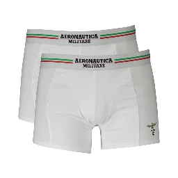 White Cotton Men's Boxer Briefs