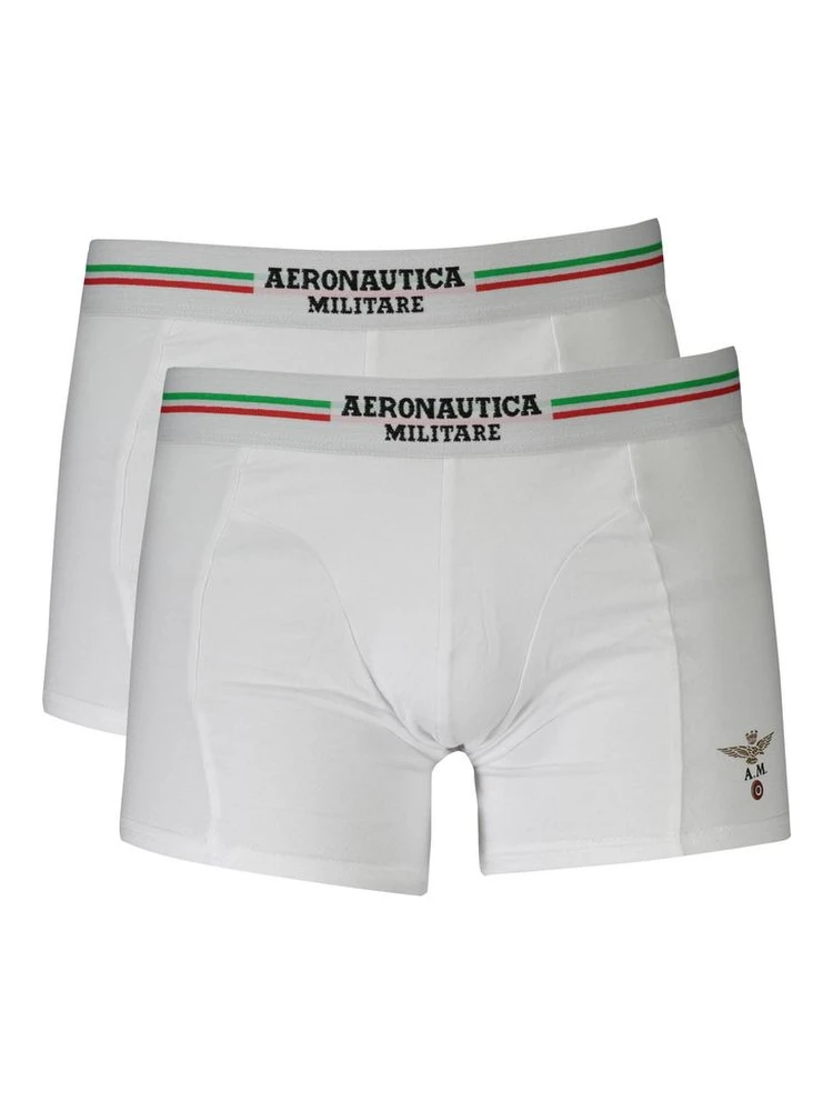 White Cotton Men's Boxer Briefs