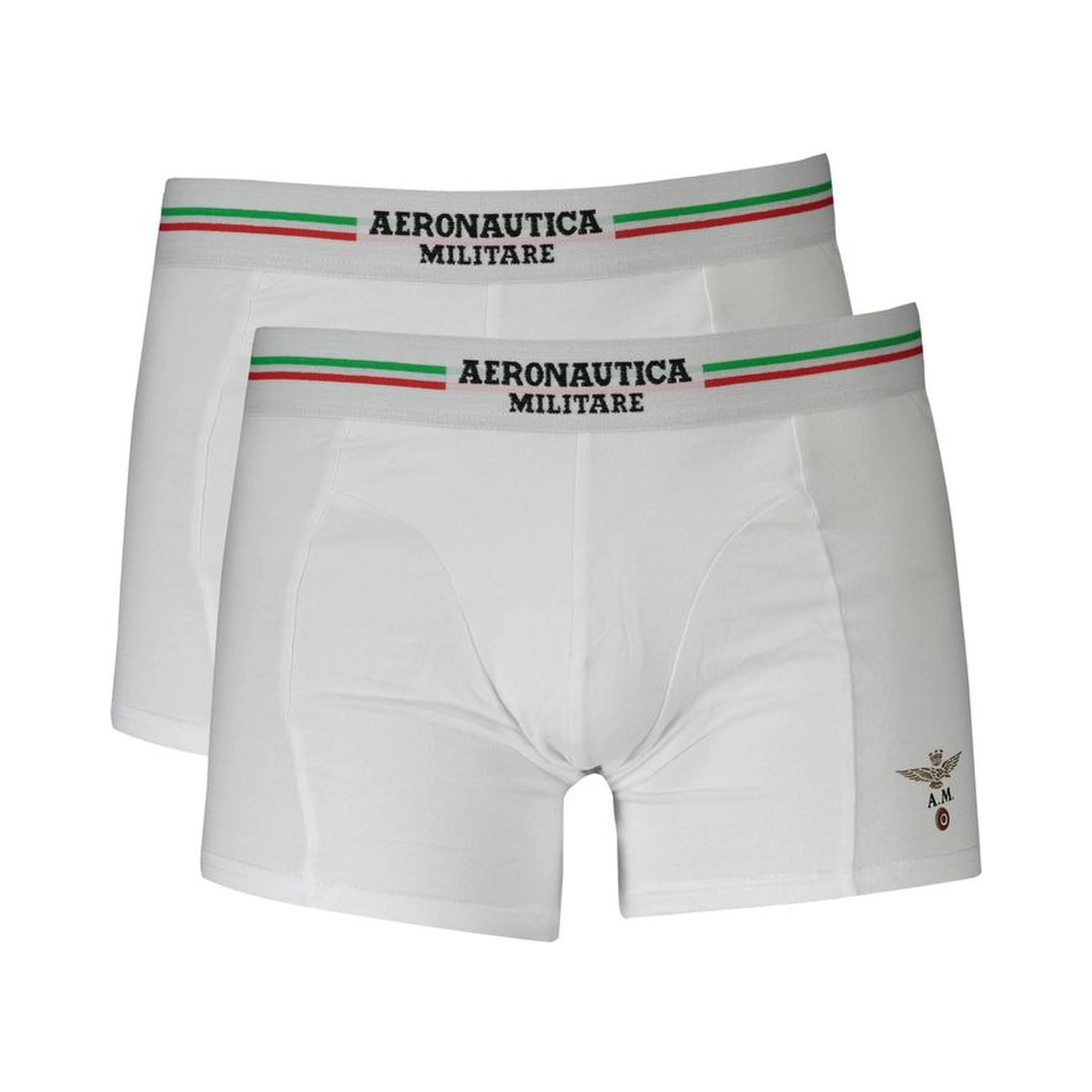 White Cotton Men's Boxer Briefs