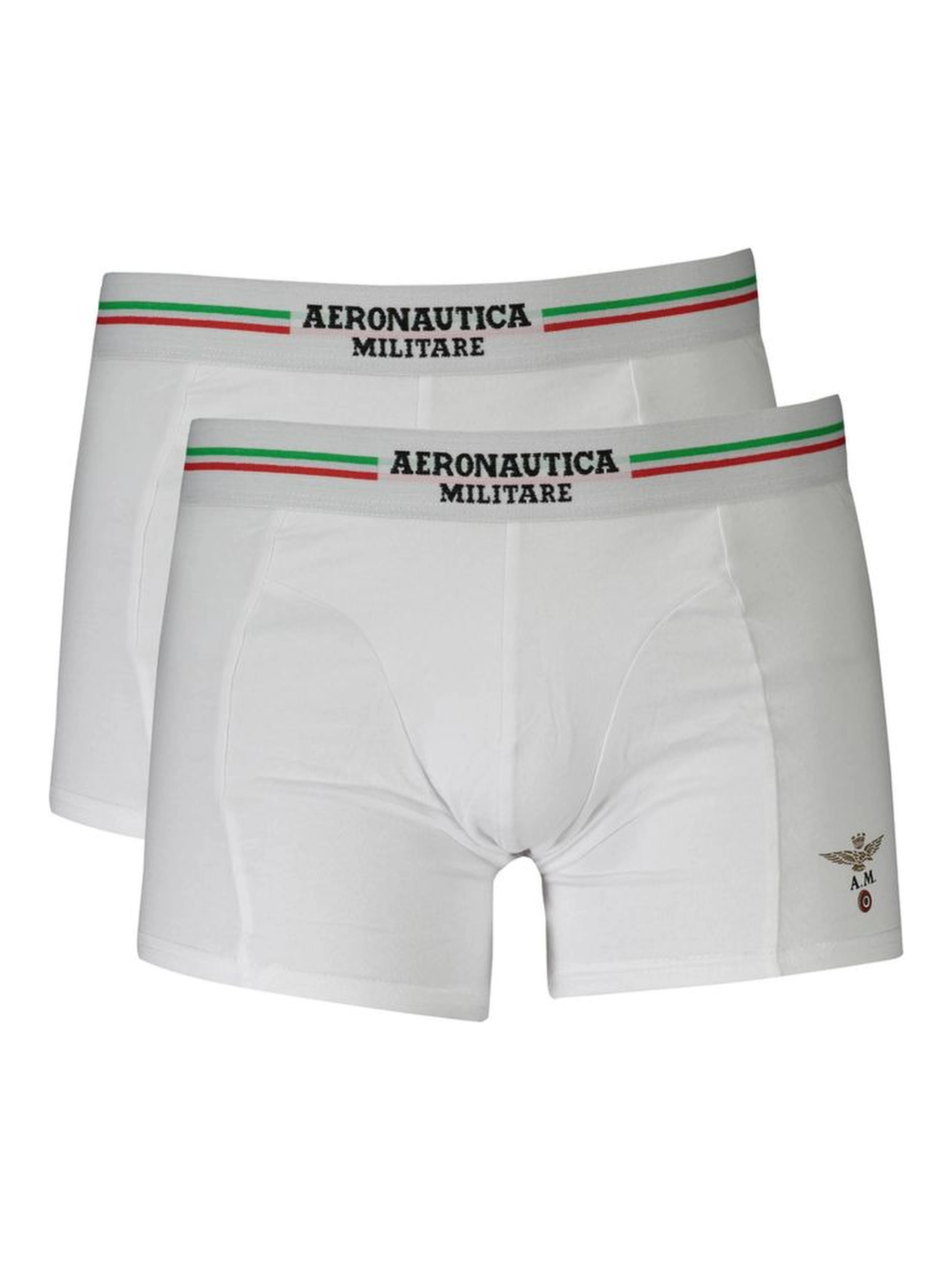 White Cotton Men's Boxer Briefs