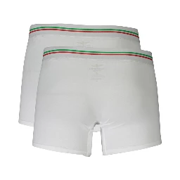 White Cotton Men's Boxer Briefs