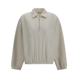 Beige Polyester Sweatshirt