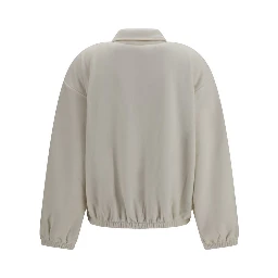 Beige Polyester Sweatshirt