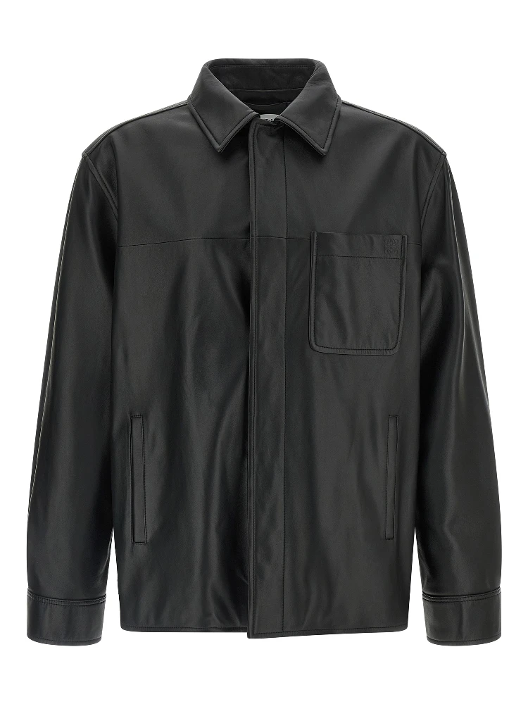 Black Lamb Leather Leather Jacket
