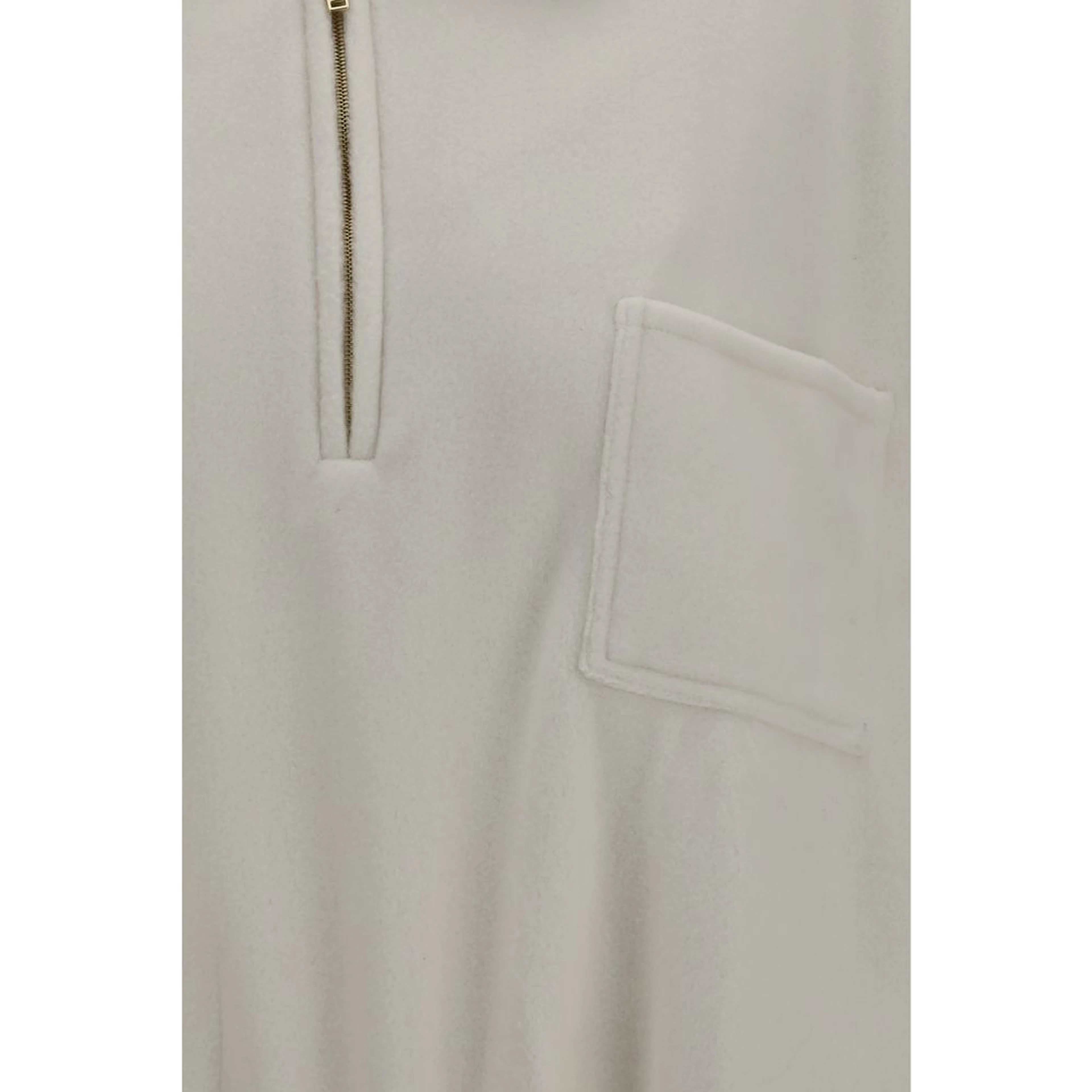 Beige Polyester Sweatshirt