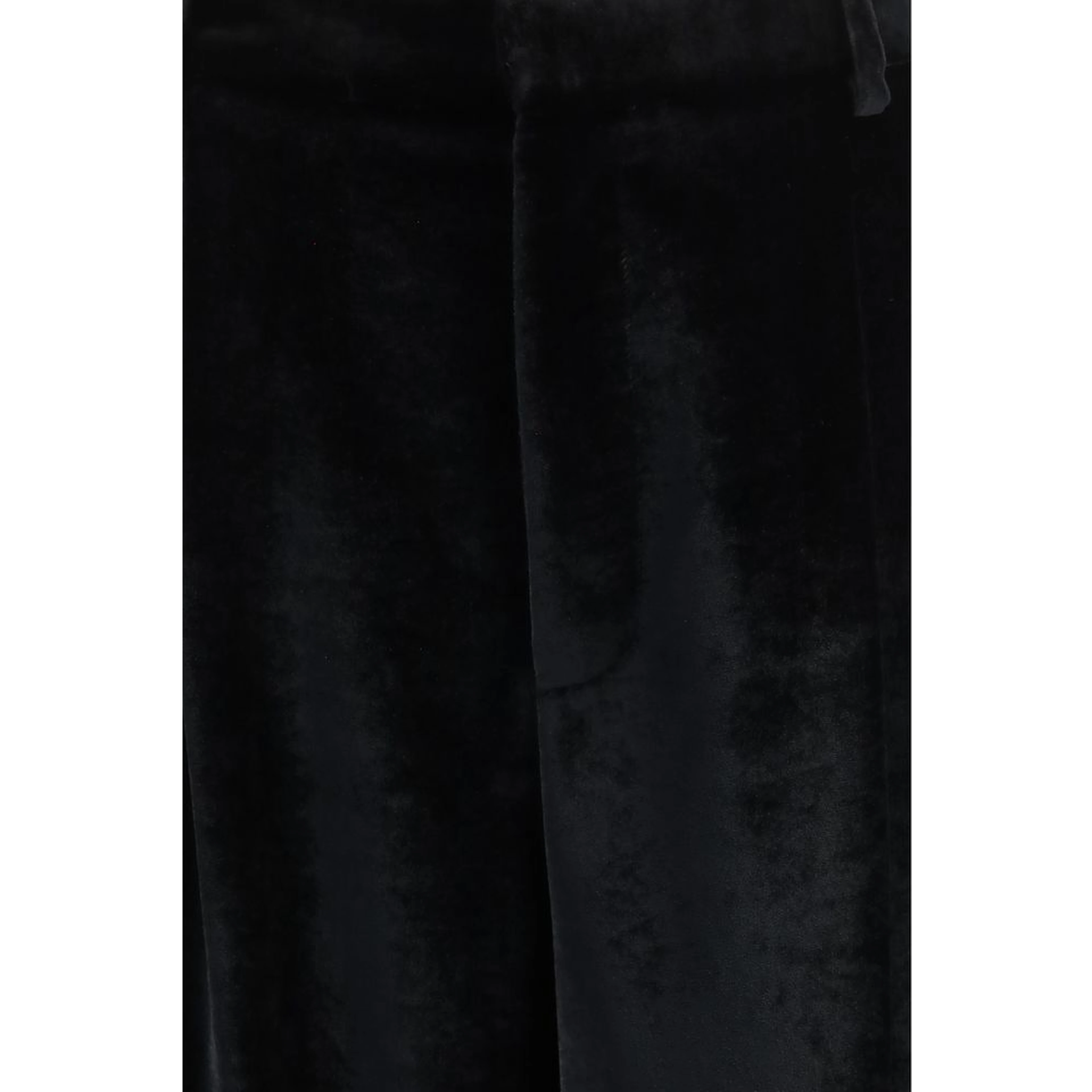 Black Viscose Casual Pants