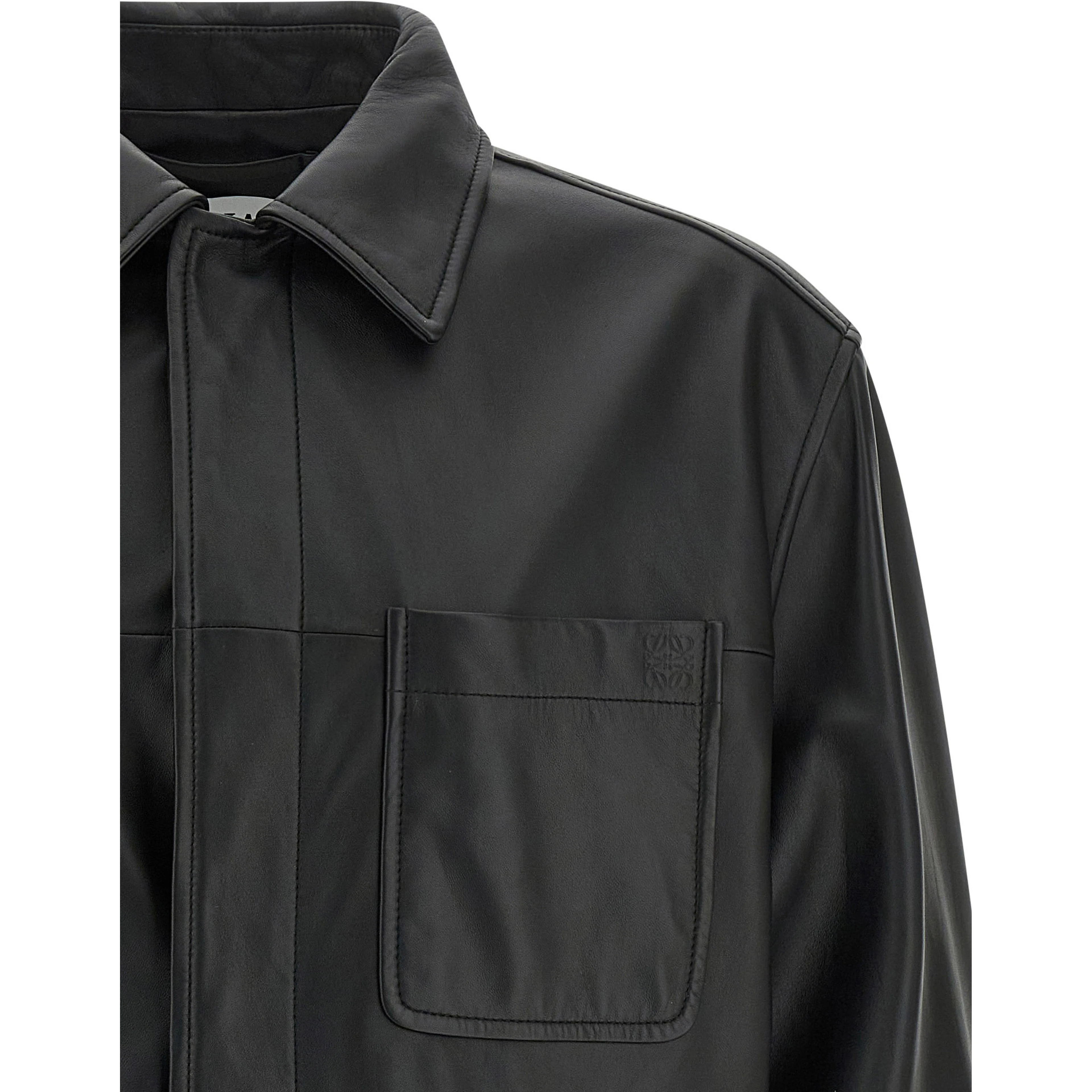 Black Lamb Leather Leather Jacket