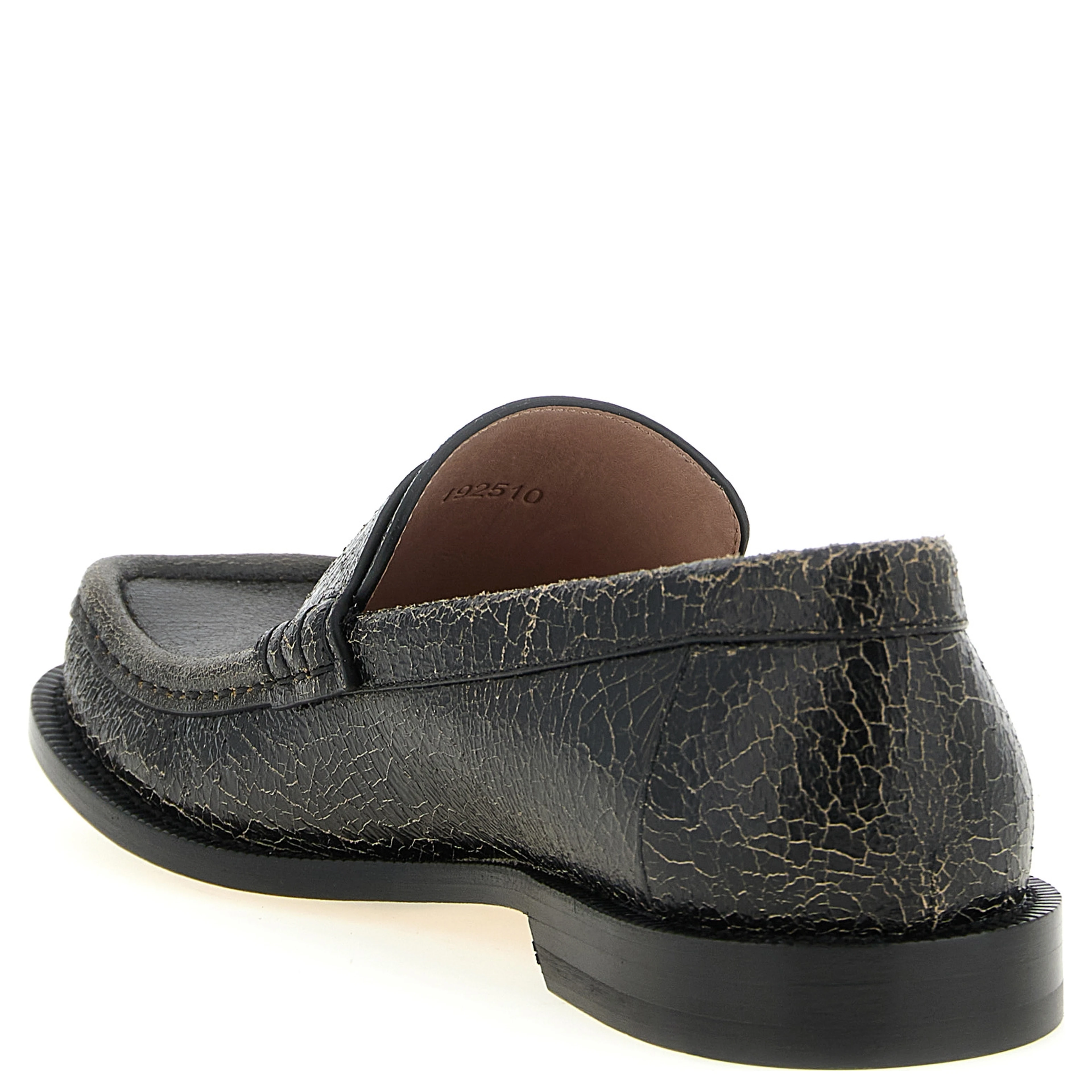 Black Calfskin Slip-On Loafers