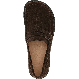 Brown Calfskin Slip-On Loafers
