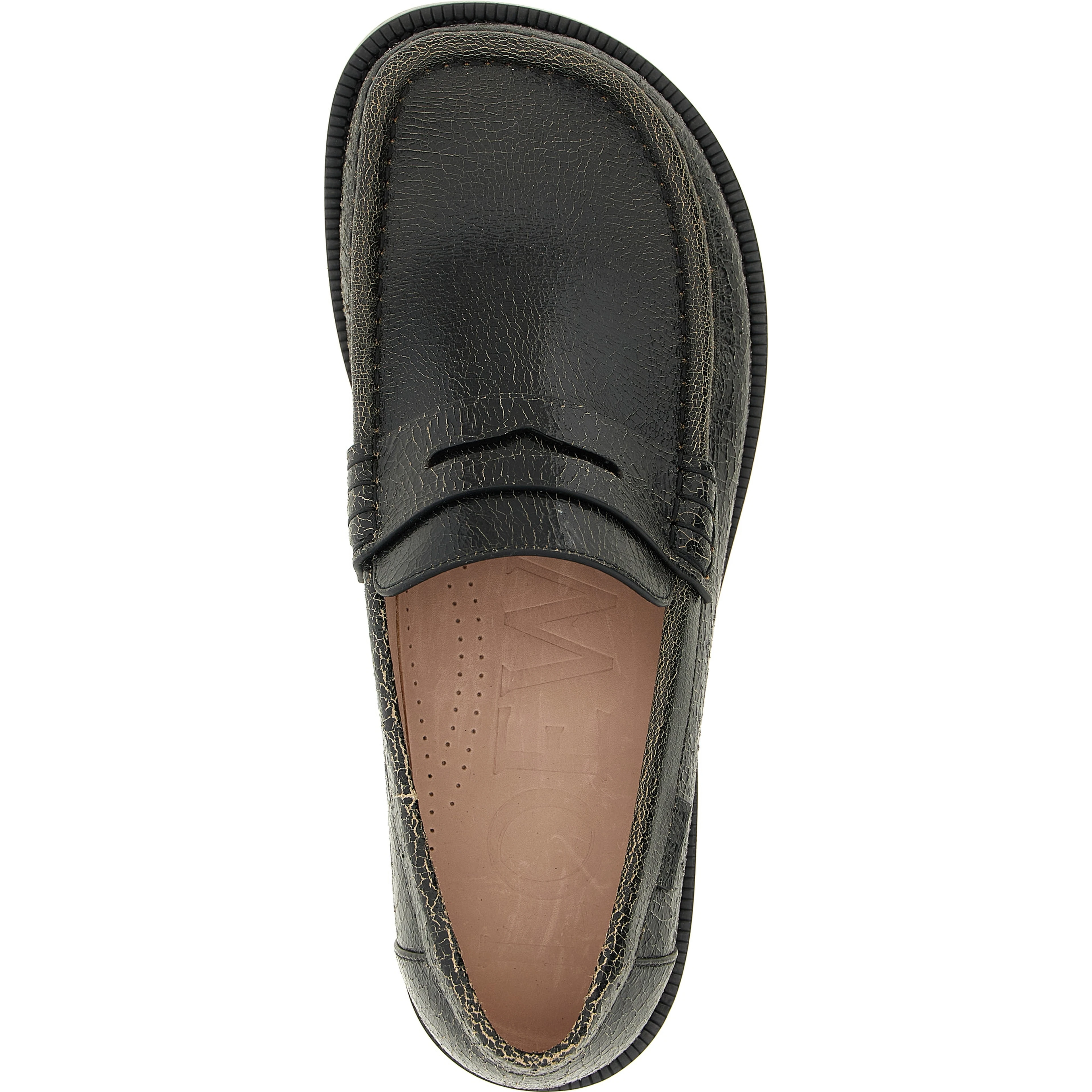 Black Calfskin Slip-On Loafers