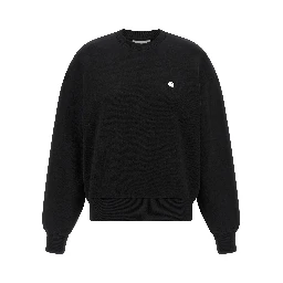 Black Cotton Sweatshirt