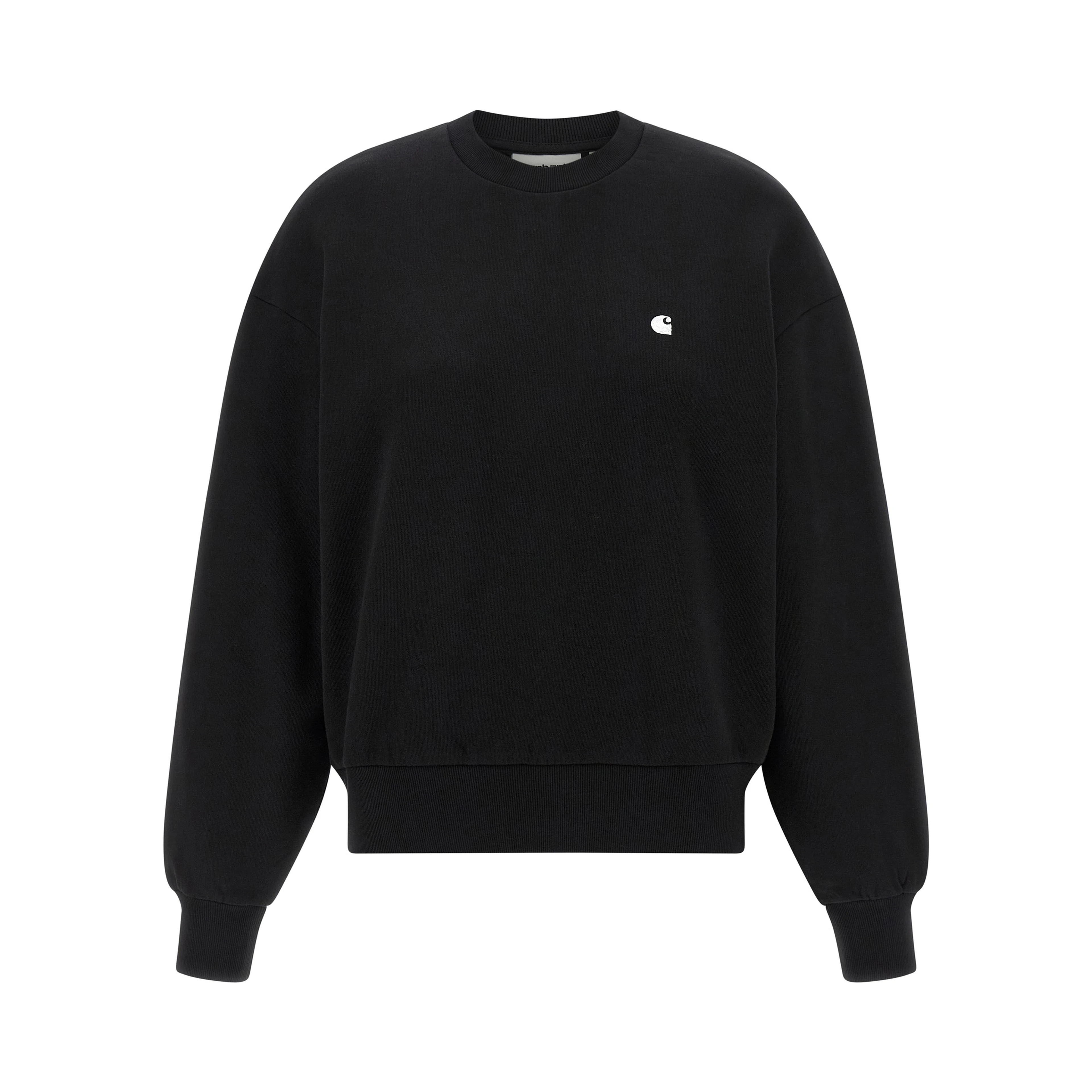 Black Cotton Sweatshirt
