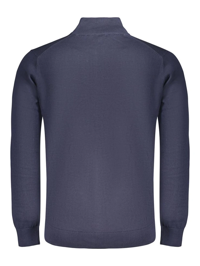 Blue Cotton Men's Sweater