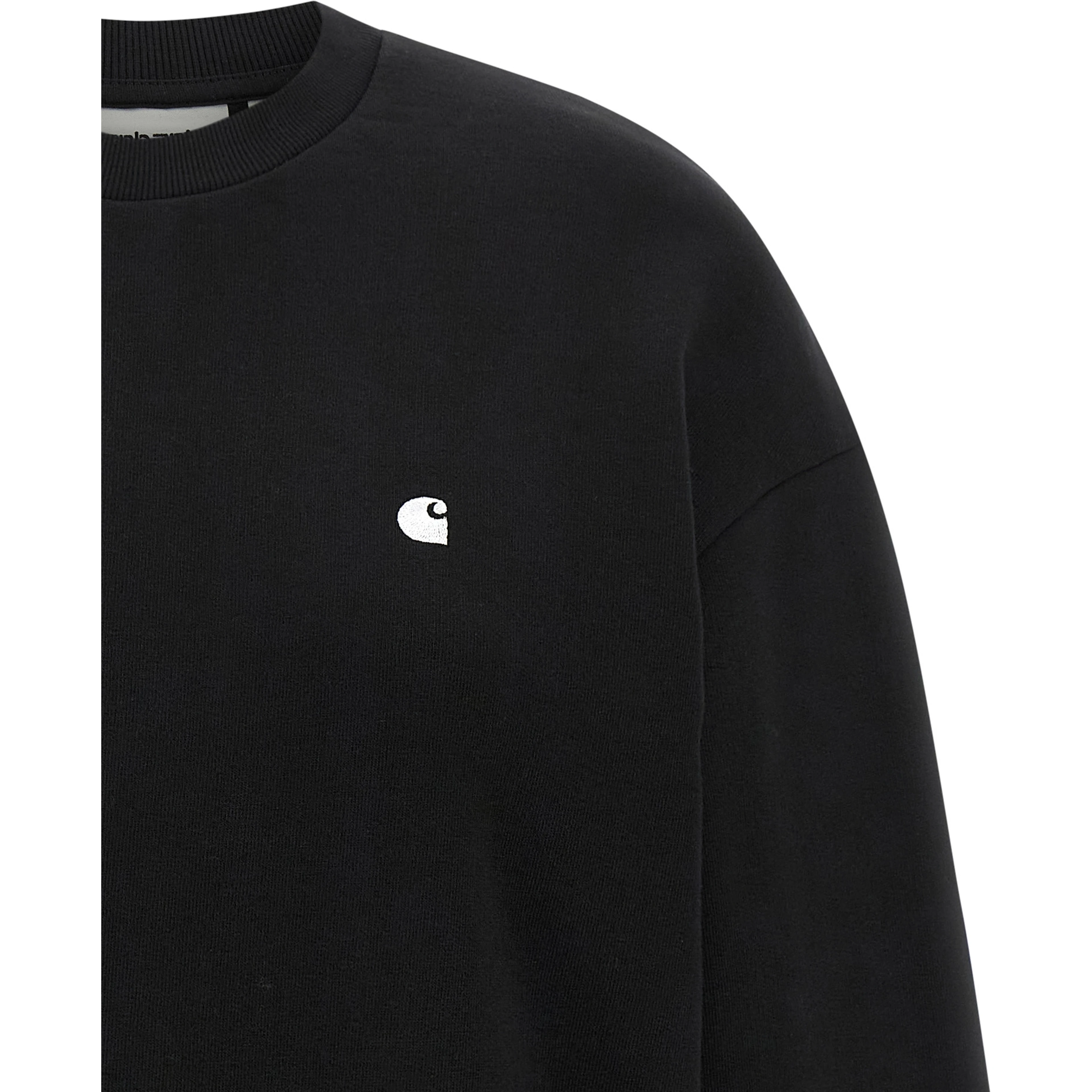 Black Cotton Sweatshirt