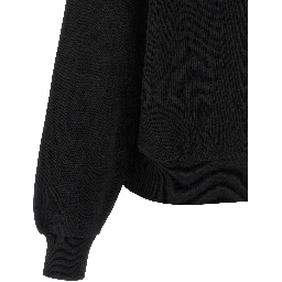 Black Cotton Sweatshirt