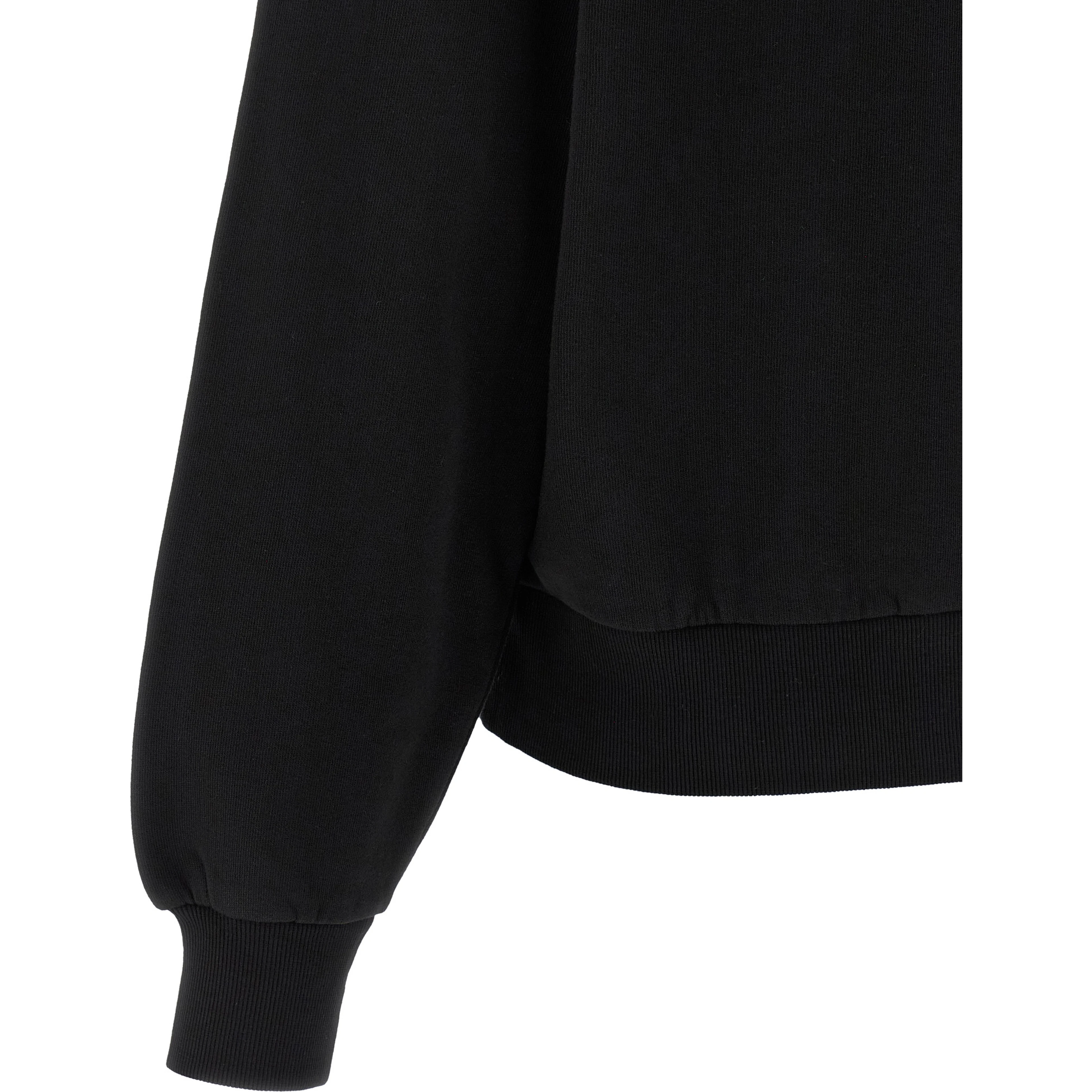 Black Cotton Sweatshirt