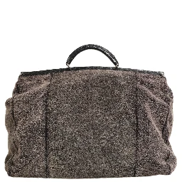 Black Shearling Leather Messenger Shoulder Men Borse Bag
