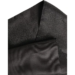 Black Satin Silk Fringed Lace Stole Scarf
