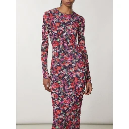 Red Polyester Casual Dress