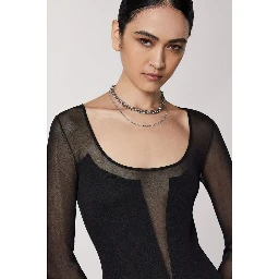 فستان كاجوال أسود من الفسكوز