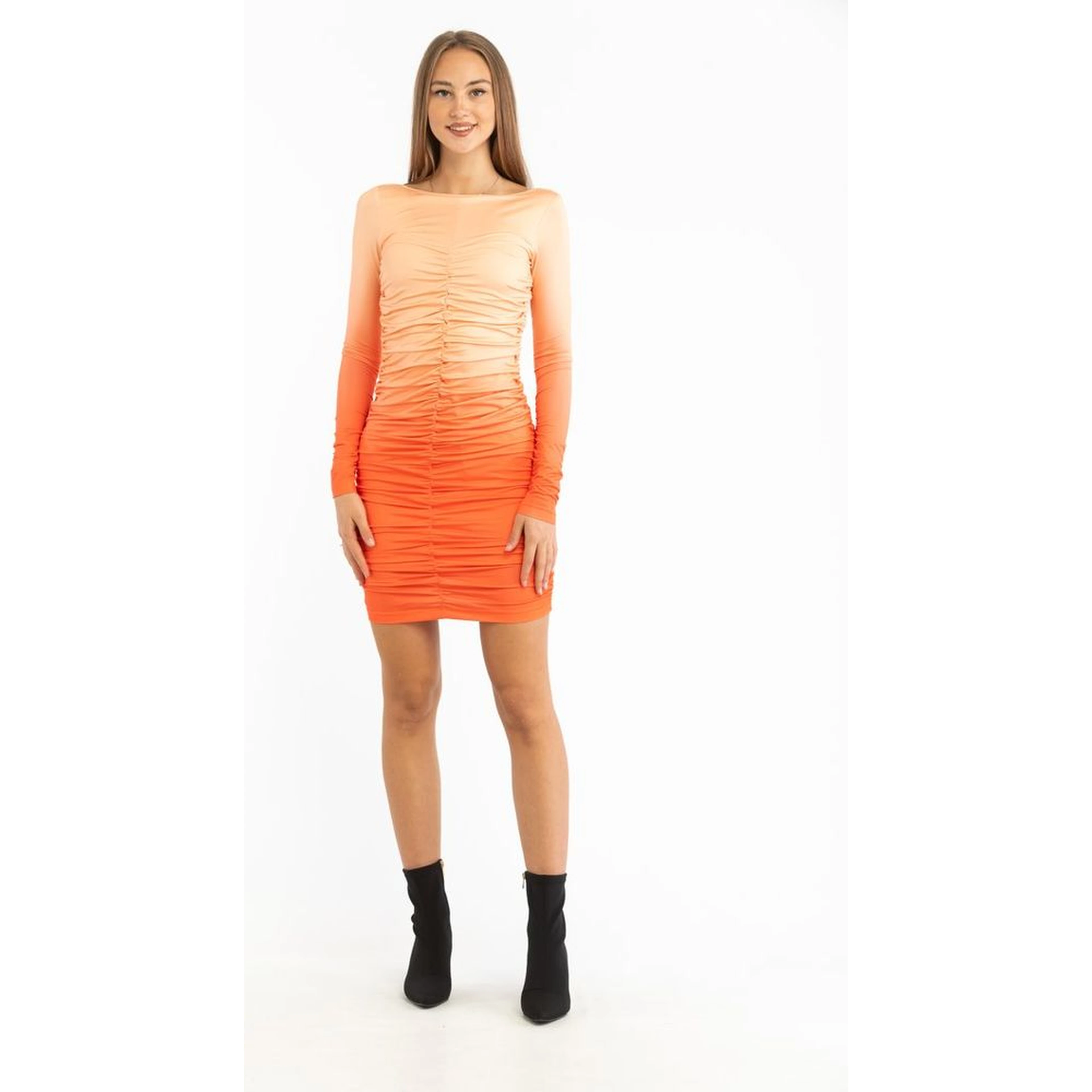 Multicolor Polyester Casual Dress