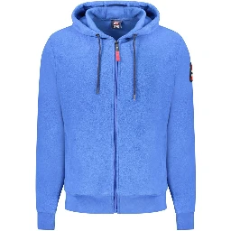Blue Polyester Men Sweater