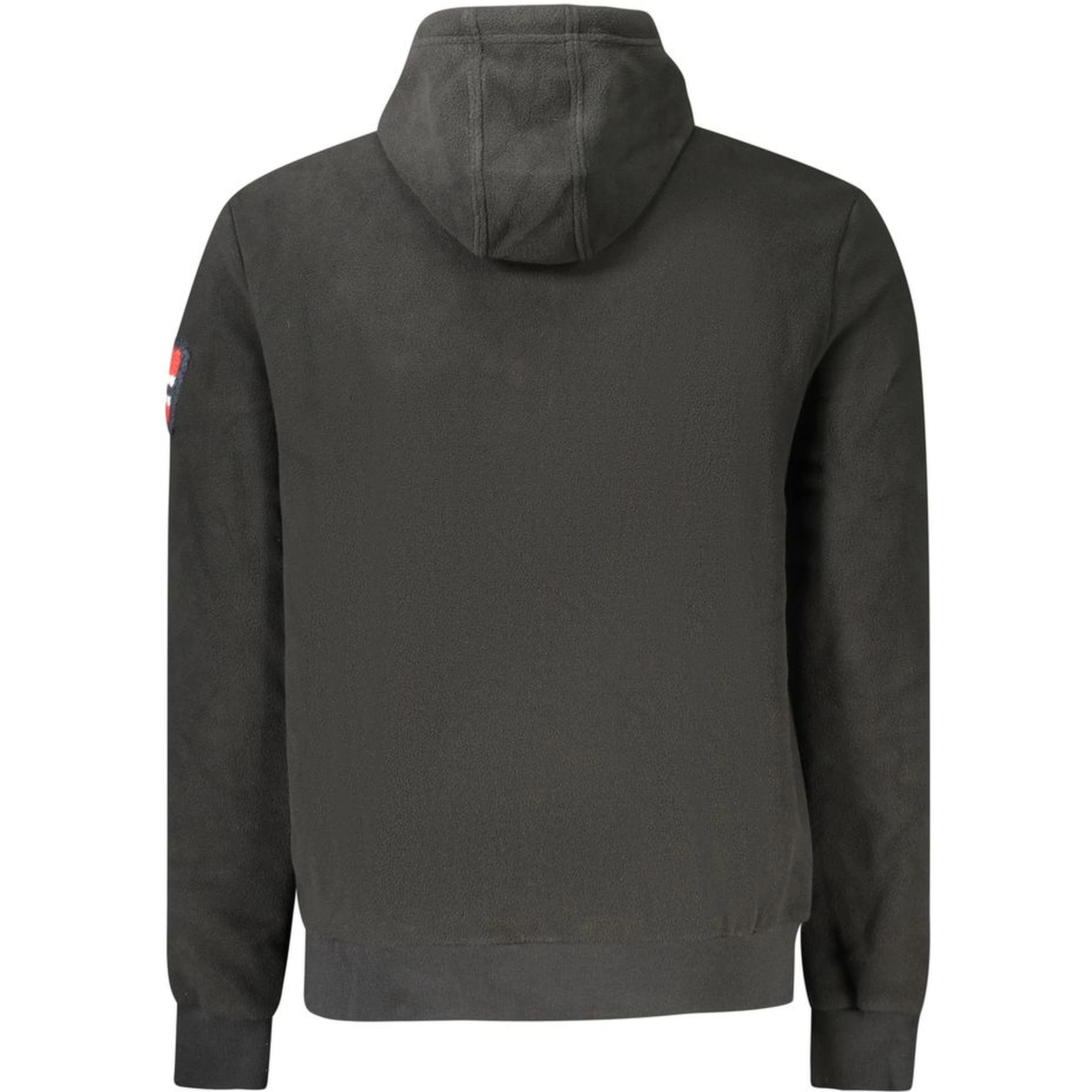 Black Polyester Men Sweatshirt