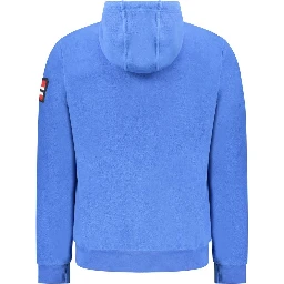 Blue Polyester Men Sweater