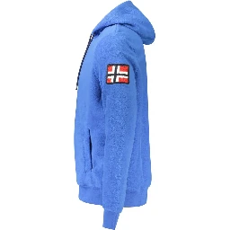 Blue Polyester Men Sweater