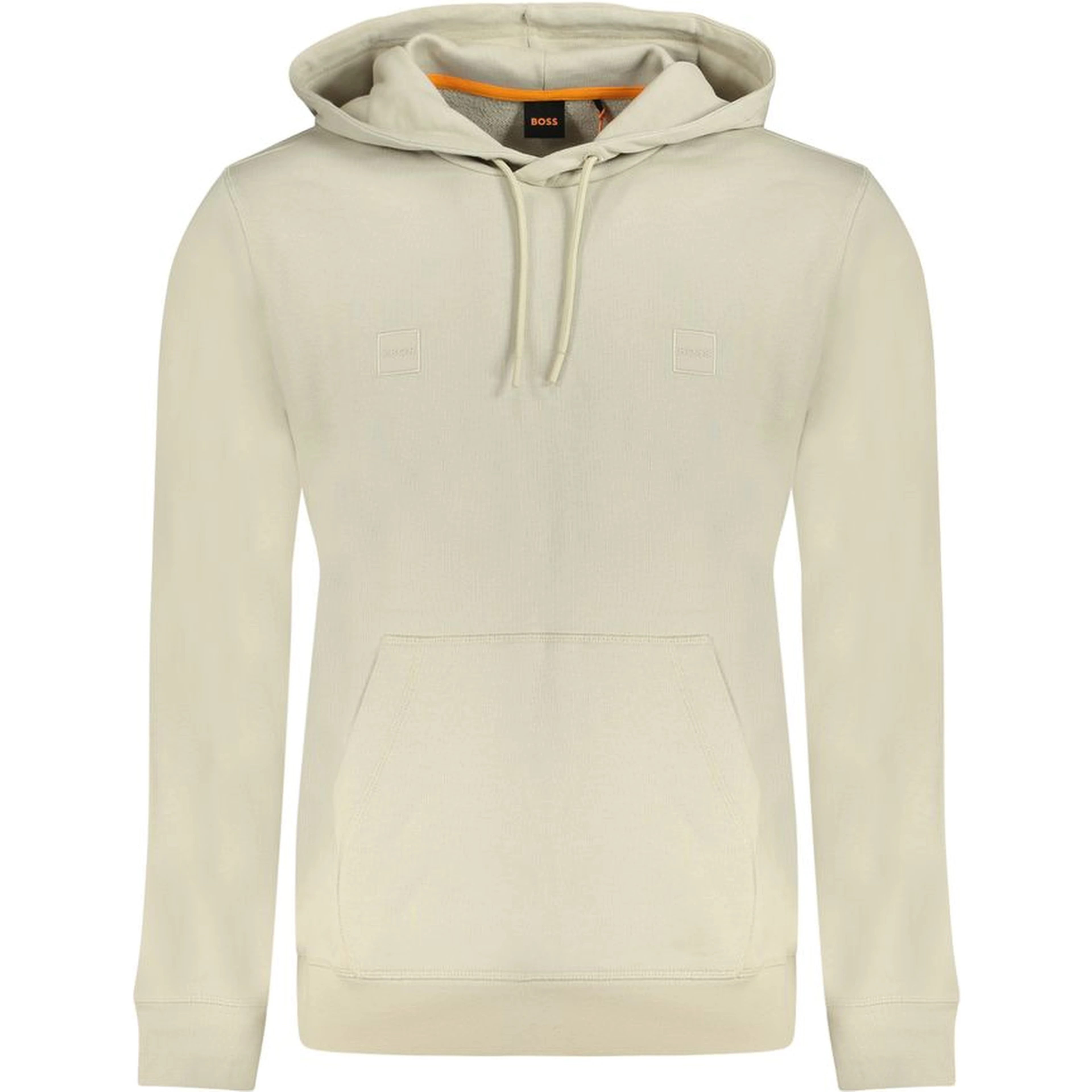 Beige Cotton Men Sweatshirt