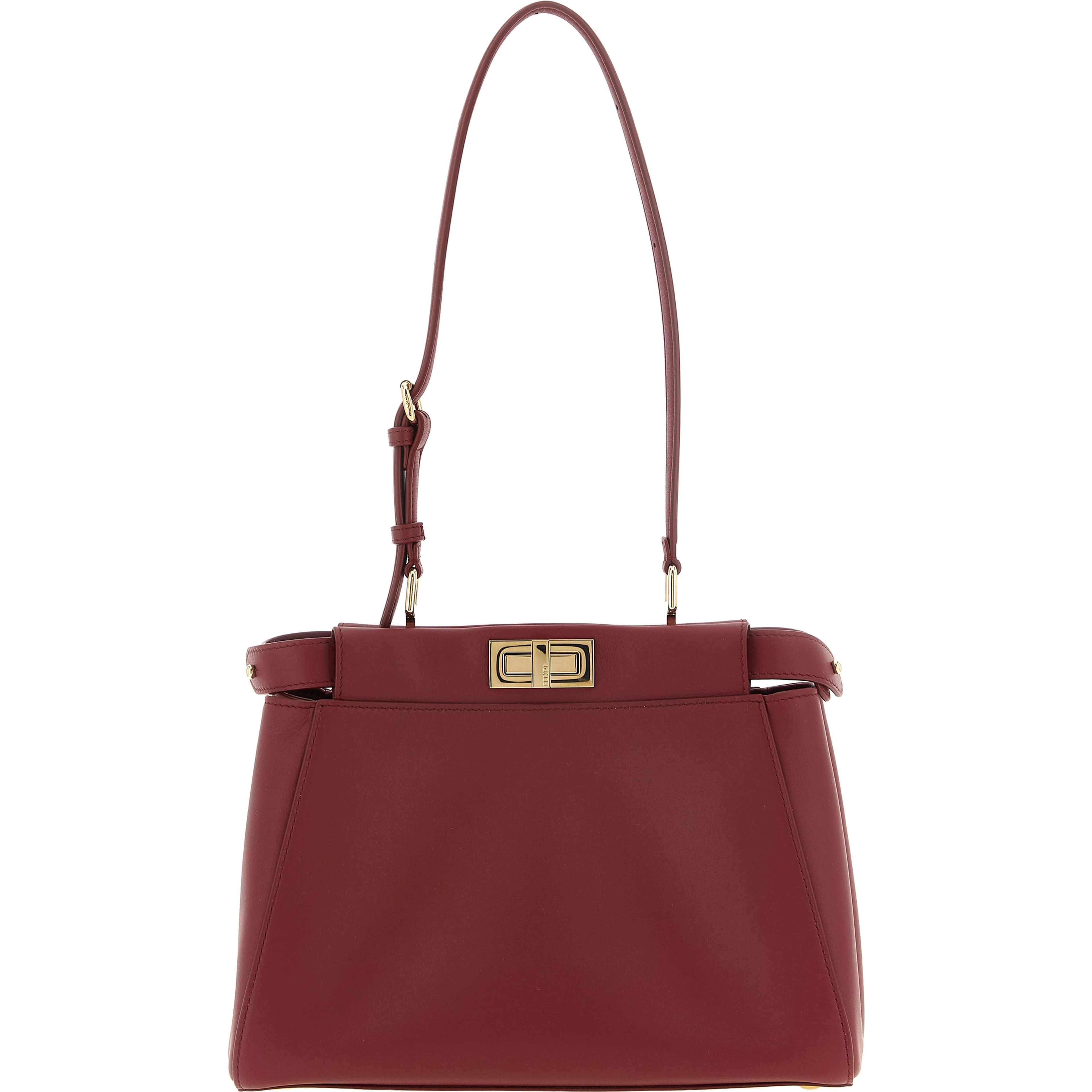 Bordeaux Lamb Leather Shoulder Bag